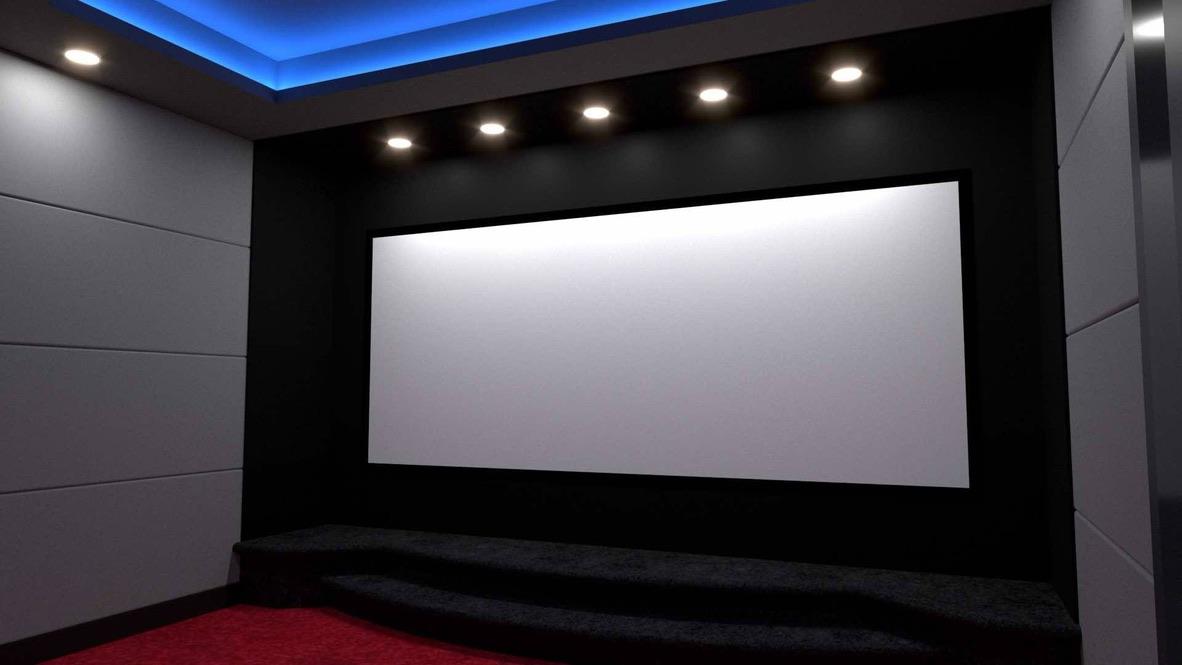 Home theatre lighting installed by Spark-E Unlimited