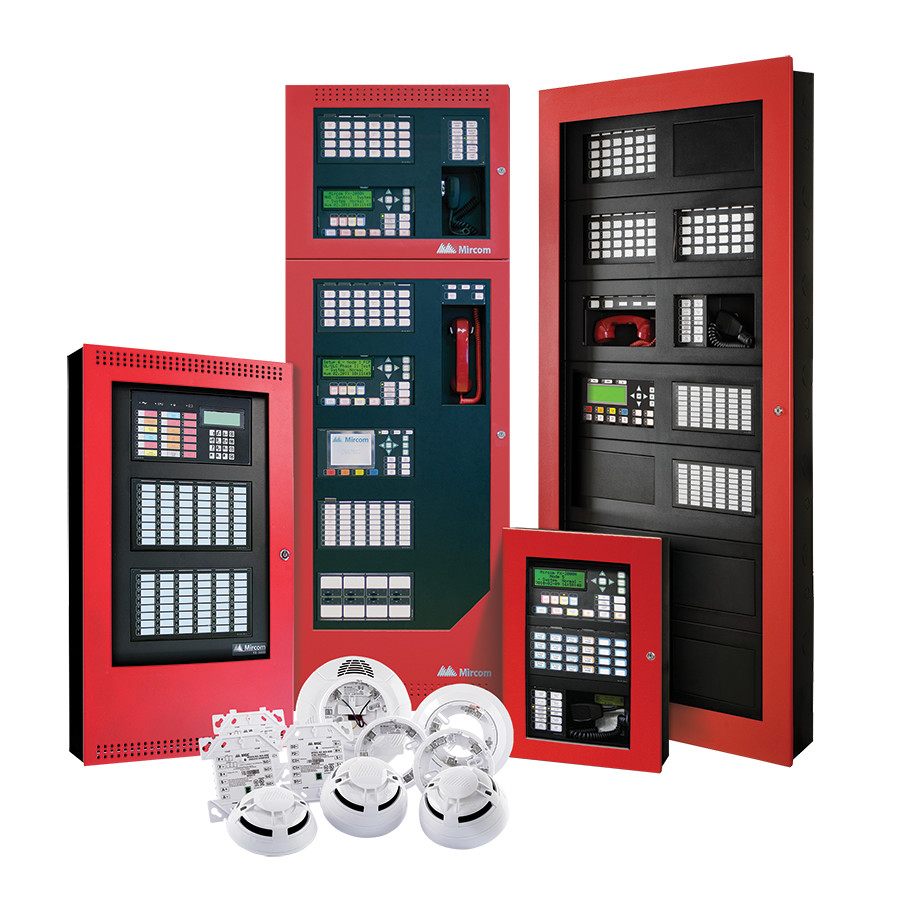Mircom and other fire alarm control panels with compatible devices